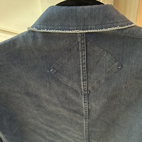 Positano Men’s Blue Raw Hem Blazer Size Large - Picture 10 of 11